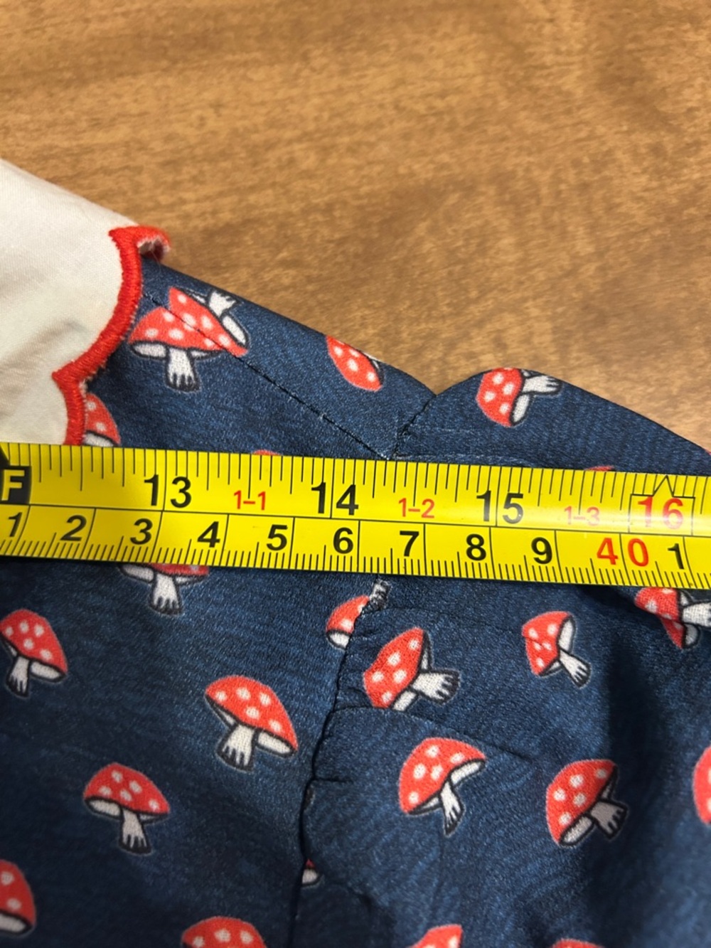 Mushroom Print Midi Dress Women Embroidered Statement Collar Teacher Office
Y - Picture 15 of 16